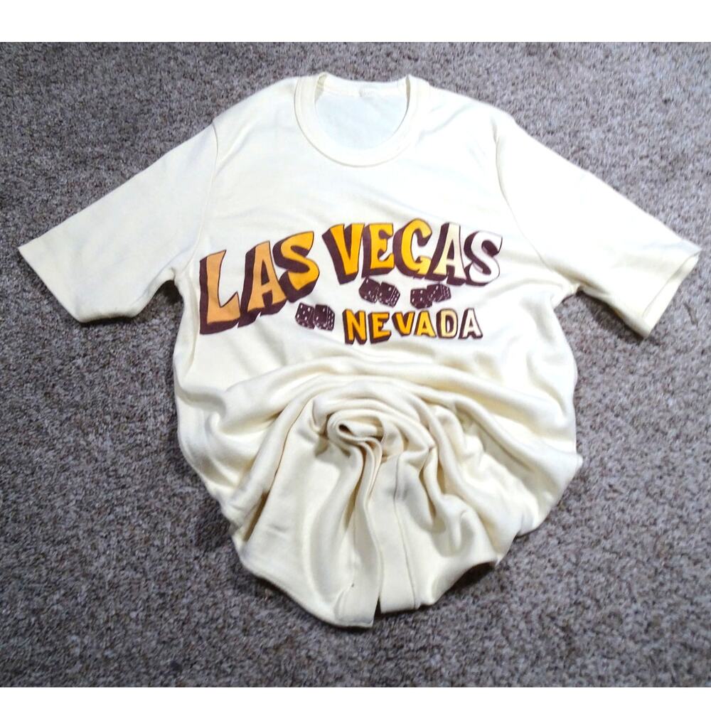 True Vintage 70s/80s Single Stitch Las Vegas Nevada Slim Fit T-Shirt Size Small